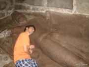 The Sleeping Lord Vishnu, Mahabalipuram india stone carving monolith temples